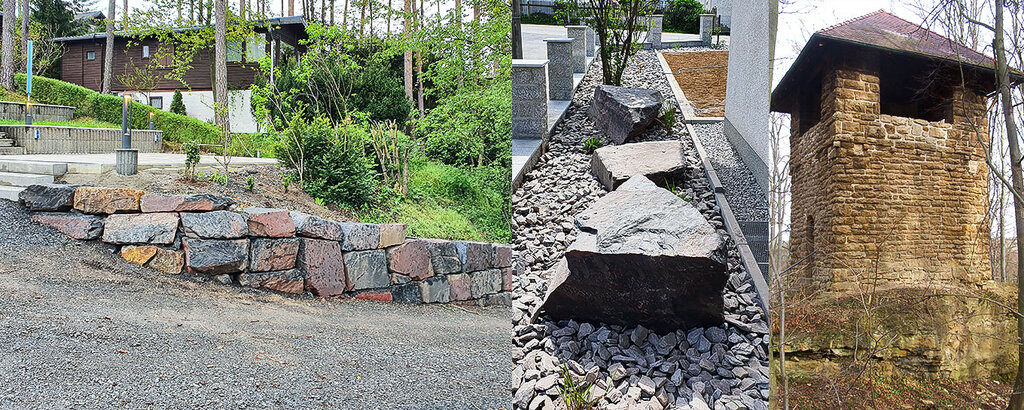 Großtagebau für Naturbaustoffe mit // REMEX Kamsdorf